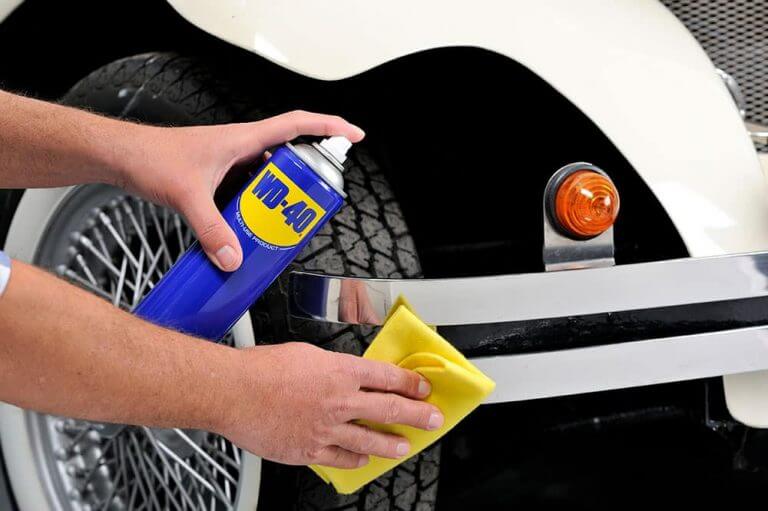 How to remove rust from chrome car parts WD40 Australia