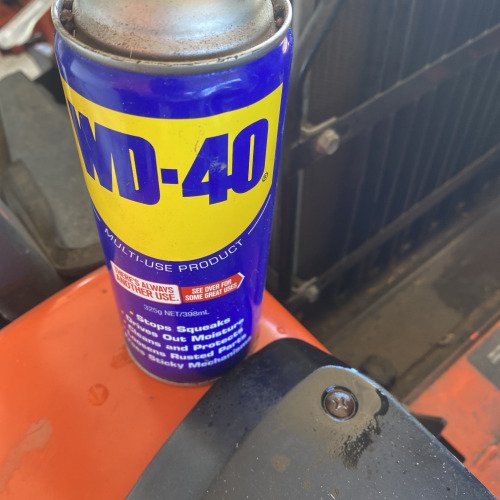 Stubborn mower screw