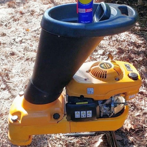 The old garden shredder