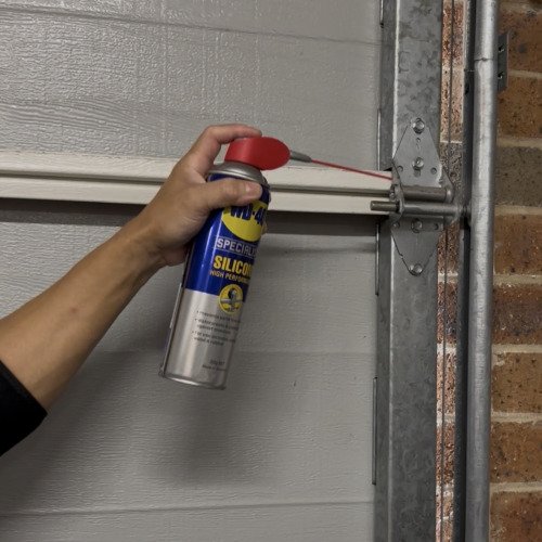 Squeaky garage door fix